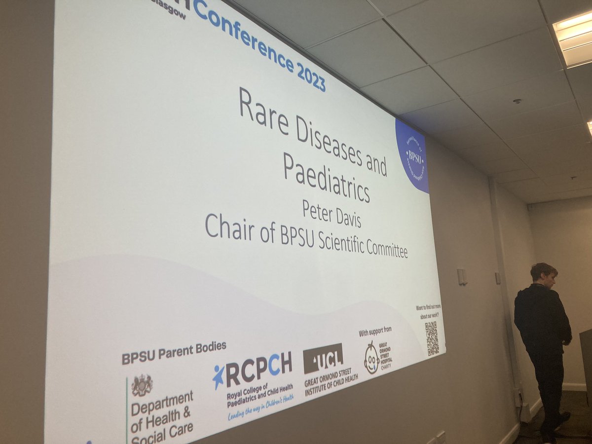 Come and listen to the BPSU talk about rare diseases -#RCPCH2023 @BPSUtweet