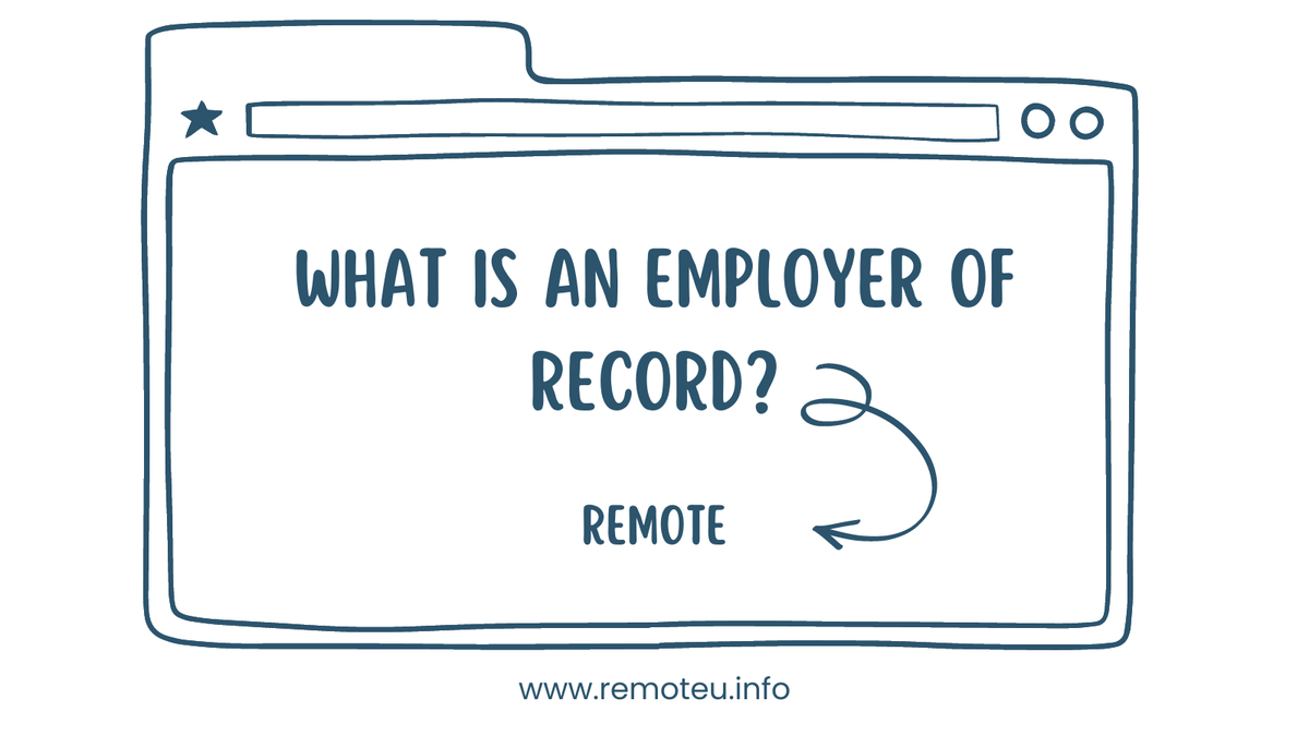 🤓Are you curious to know more about remote work? 🤓

In this post, we will talk about the Employer of Record (EoR). 
👉 lnkd.in/esqsGMme

Test your knowledge about #remotework EU legislation here 👉 lnkd.in/dZs-rqqD

#remoteu #remotework #EoR