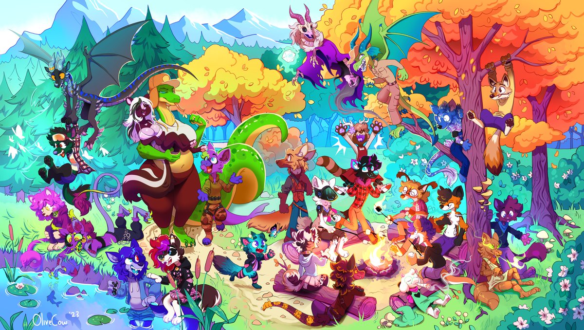 OliveCow 🎋🦎🌿 (@olive_cow) on Twitter photo Had the honor of doing my biggest piece yet for <a href="/TundraFox34/">Snek➡️Tundra❄️</a> ! :D Thank you!
❤️🧡💛💚💙💜 Had the honor of doing my biggest piece yet for <a href="/TundraFox34/">Snek➡️Tundra❄️</a> ! :D Thank you!
❤️🧡💛💚💙💜