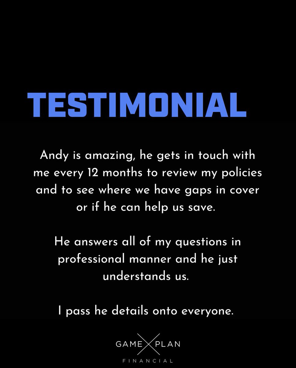 Testimonial

This one is very special from one of my clients. 

Expressing their trust and faith in what I do for them every year and having the confidence to refer me onto their friends, family and work colleagues is something I am truly grateful for. 

#testimonial #feedback