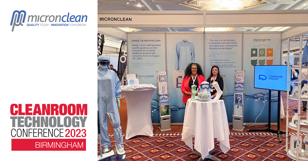 MicroncleanUK's tweet image. It&apos;s the last day of the Cleanroom Technology Conference, and the Micronclean crew have been busy talking with attendees about our services and products. Visit us on stand B1, and don&apos;t forget to participate in the sockventure challenge.

#CleanroomTechnology #Micronclean