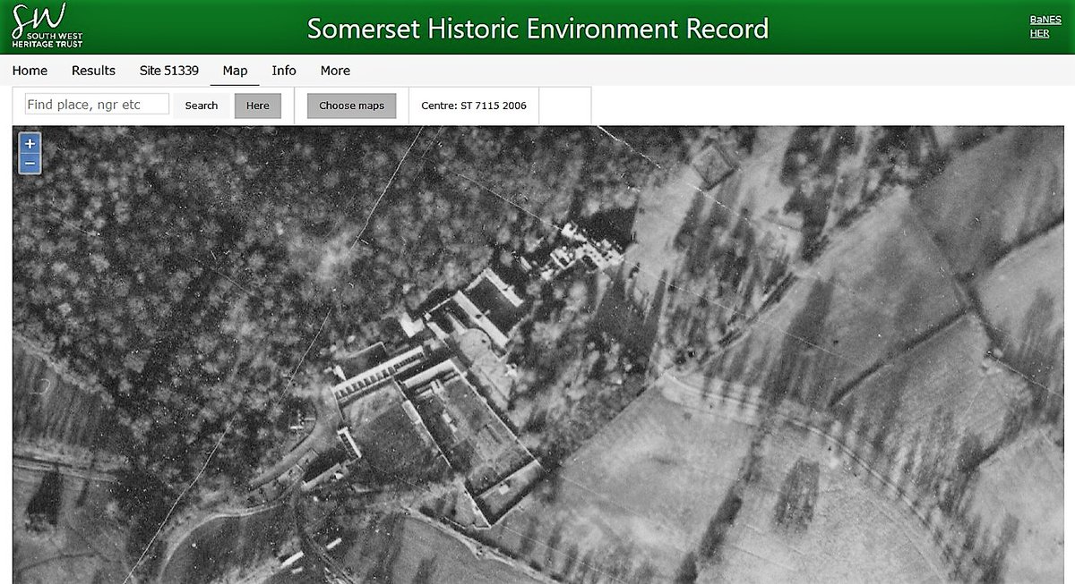 By studying old maps & aerial photos online via the Somerset Historic Environment Record you can see how the layout of the gardens at Inwood House changed over time, including the position of glasshouses and statues! #GardenHistory #Henstridge #GardenTwitter #ChelseaFlowerShow