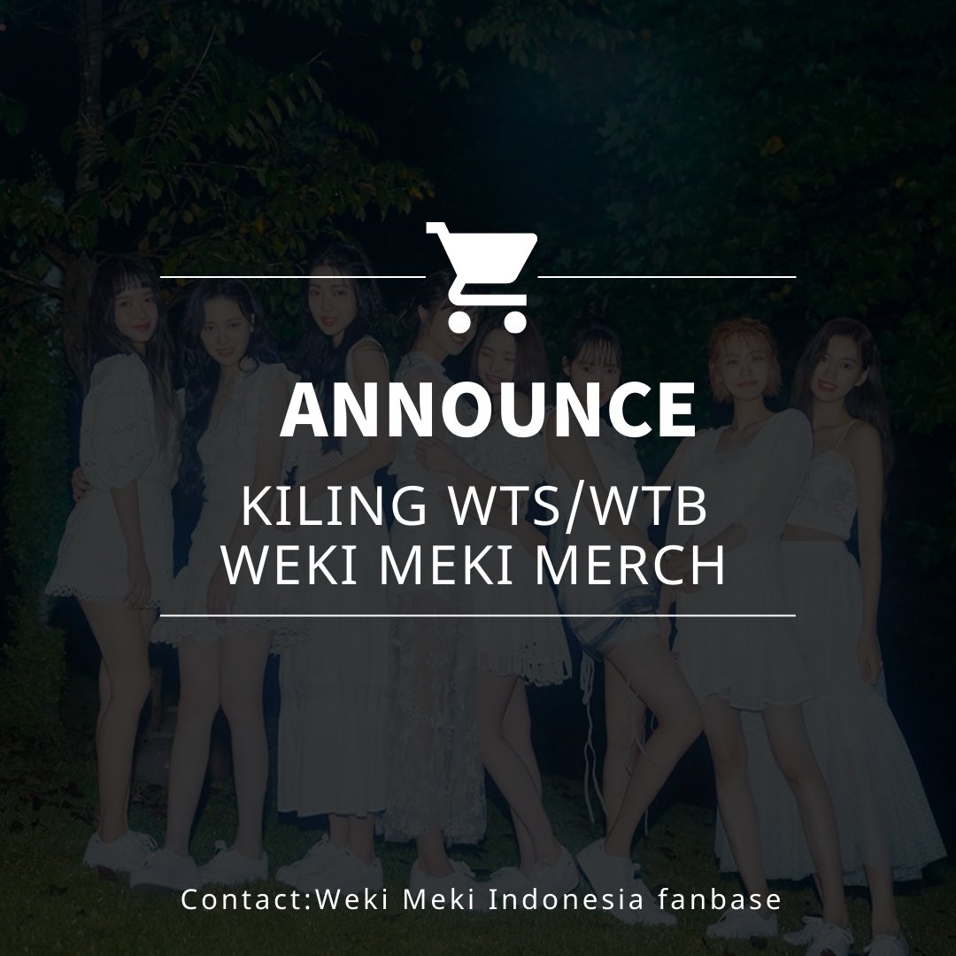 [Update] 230525 untuk kiLing ina yang mau mencari/menjual merch weki meki bisa tag <a href="/WekiMekiINA/">Weki Meki Indonesia</a> kami akan membantu kalian untuk menemukannya.

[...]