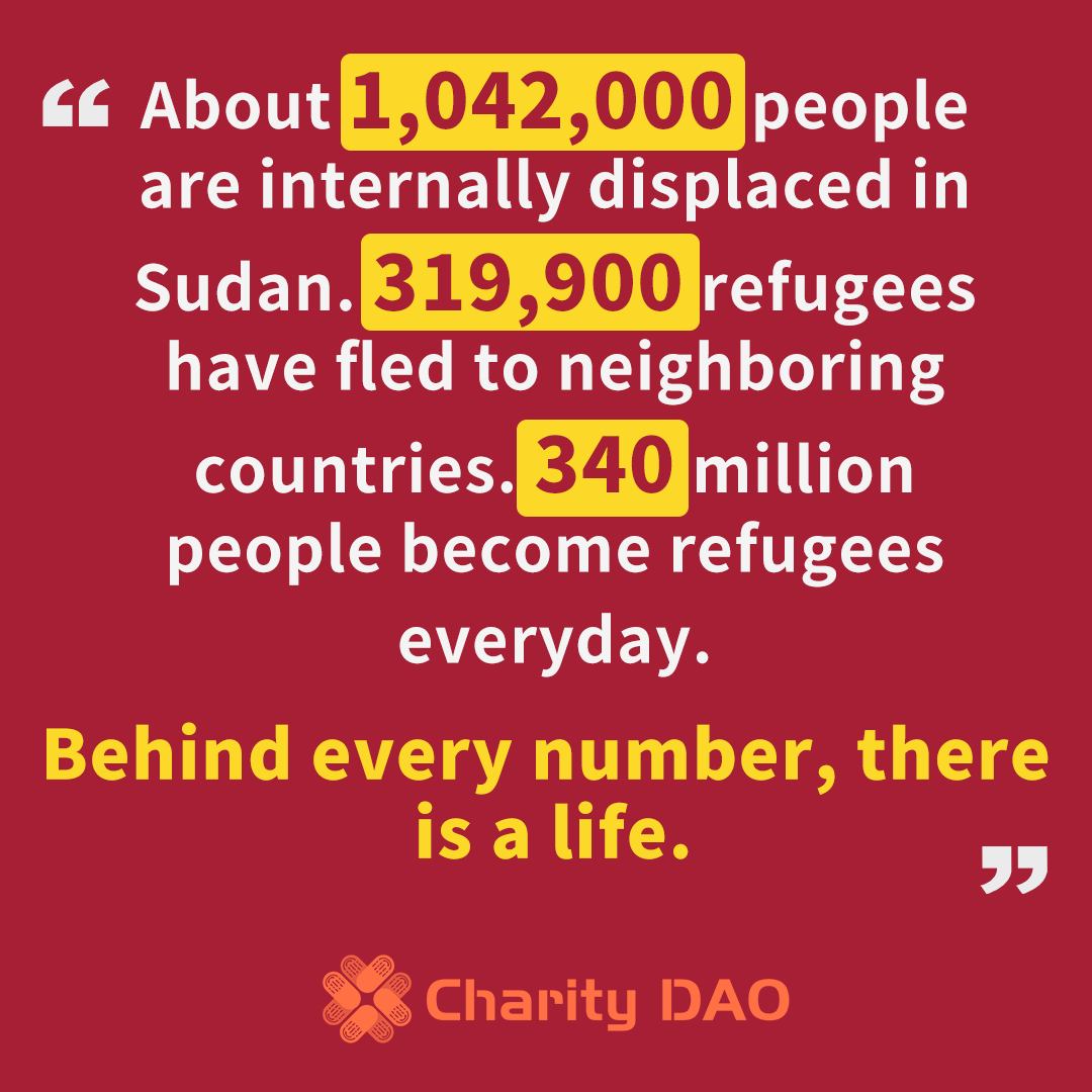 #RefugeesAlsoHaveHumanRights
The refugee crisis of 2023 is happening and behind every number, there is a life. 

Since the outbreak of conflict in #Sudan on April 15th, approximately 1.042 million people have been internally displaced in Sudan, with 319,900 refugees fleeing to