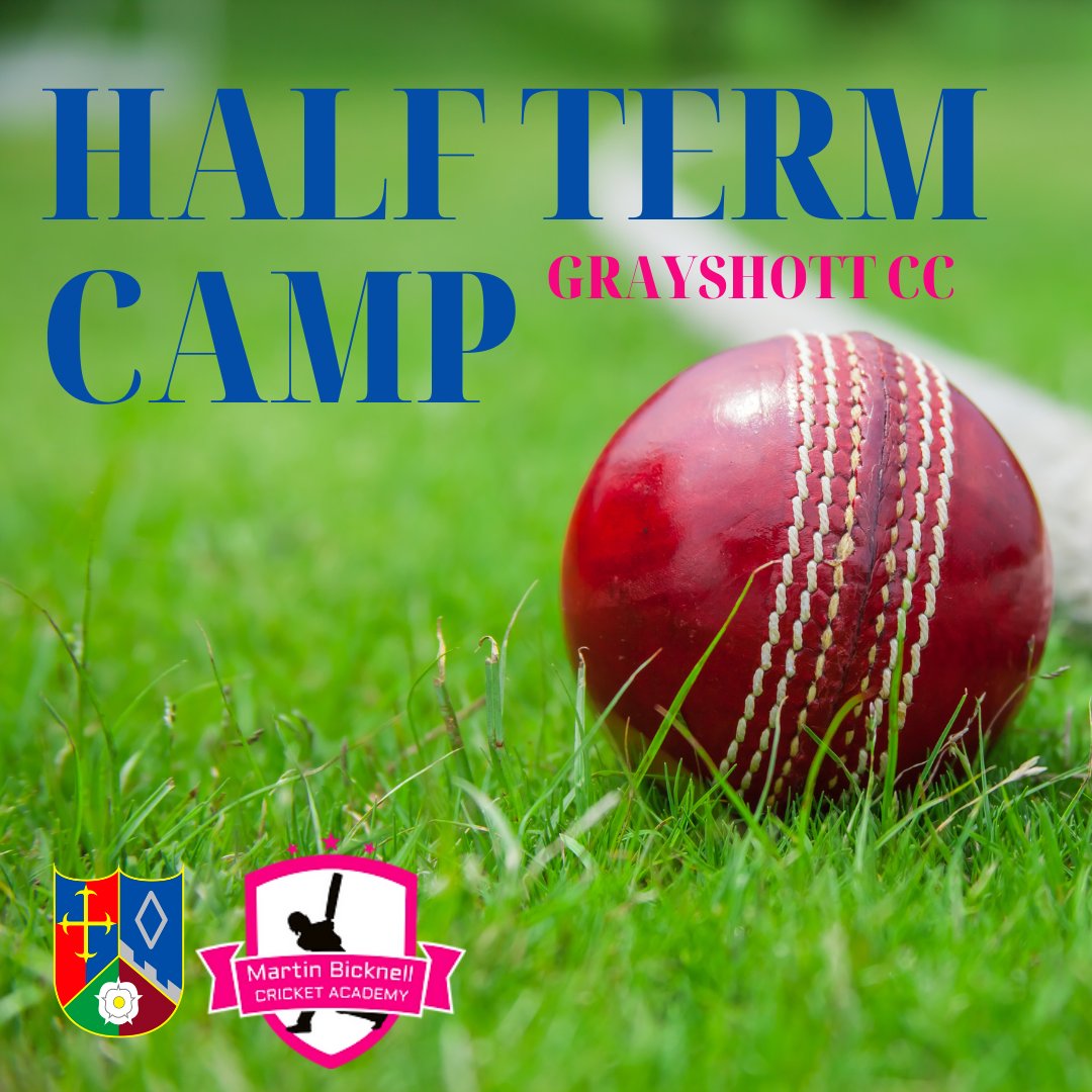 Our half term camp at @grayshottcc is SOLD OUT.

See you all next week! 

🏏