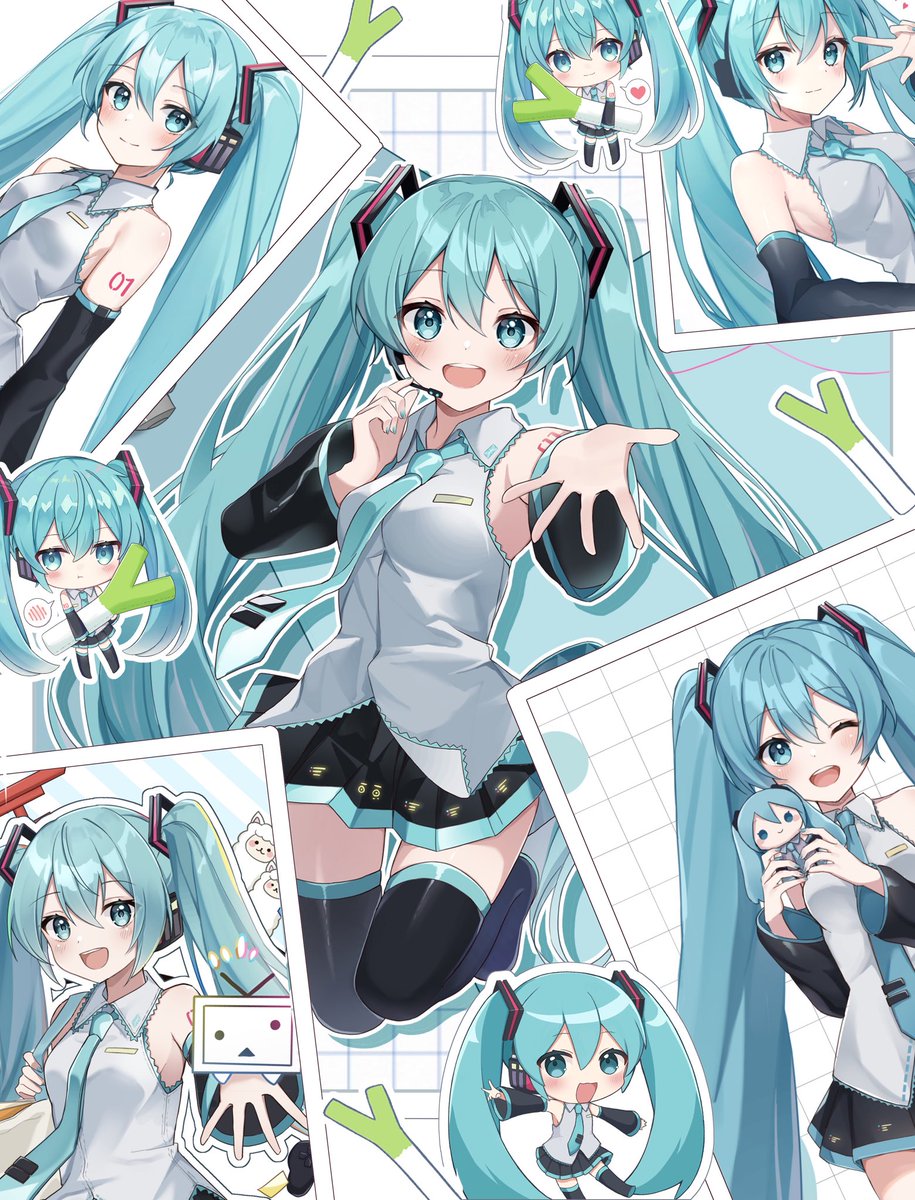 初音ミク「初音ミクを可愛く描くことに魂を注ぎます。 #1日でフォロワー何人増えるかチャレン」|NoNeのイラスト