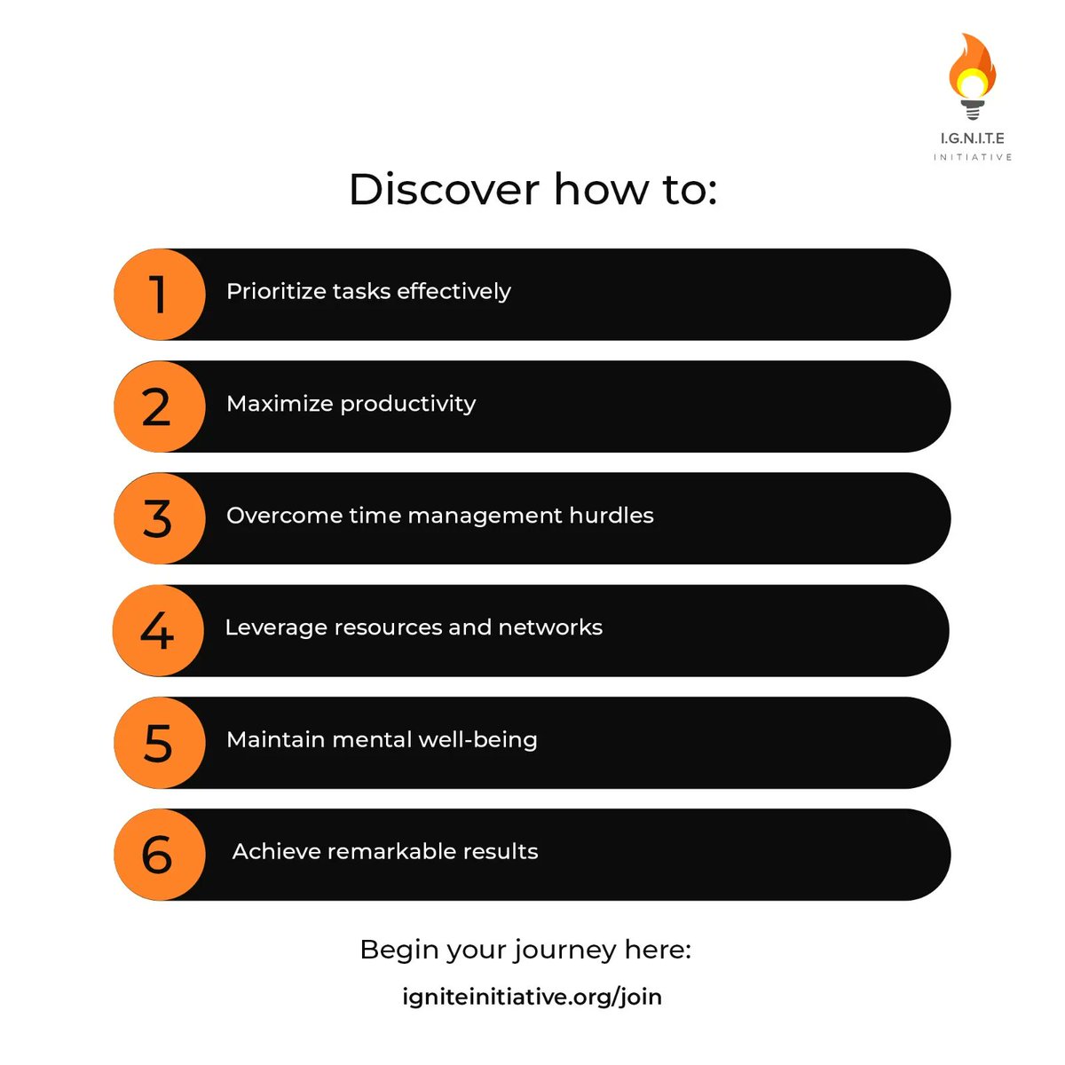 igniteyouridea's tweet image. 🌐 Discover how to: 
✅ Prioritize tasks effectively 
✅ Maximize productivity 
✅ Overcome time management hurdles 
✅ Leverage resources and networks 
✅ Maintain mental well-being 
✅ Achieve remarkable result 
#IGNITEYourIdea #StudentEntrepreneurs #WorkLifeBalance