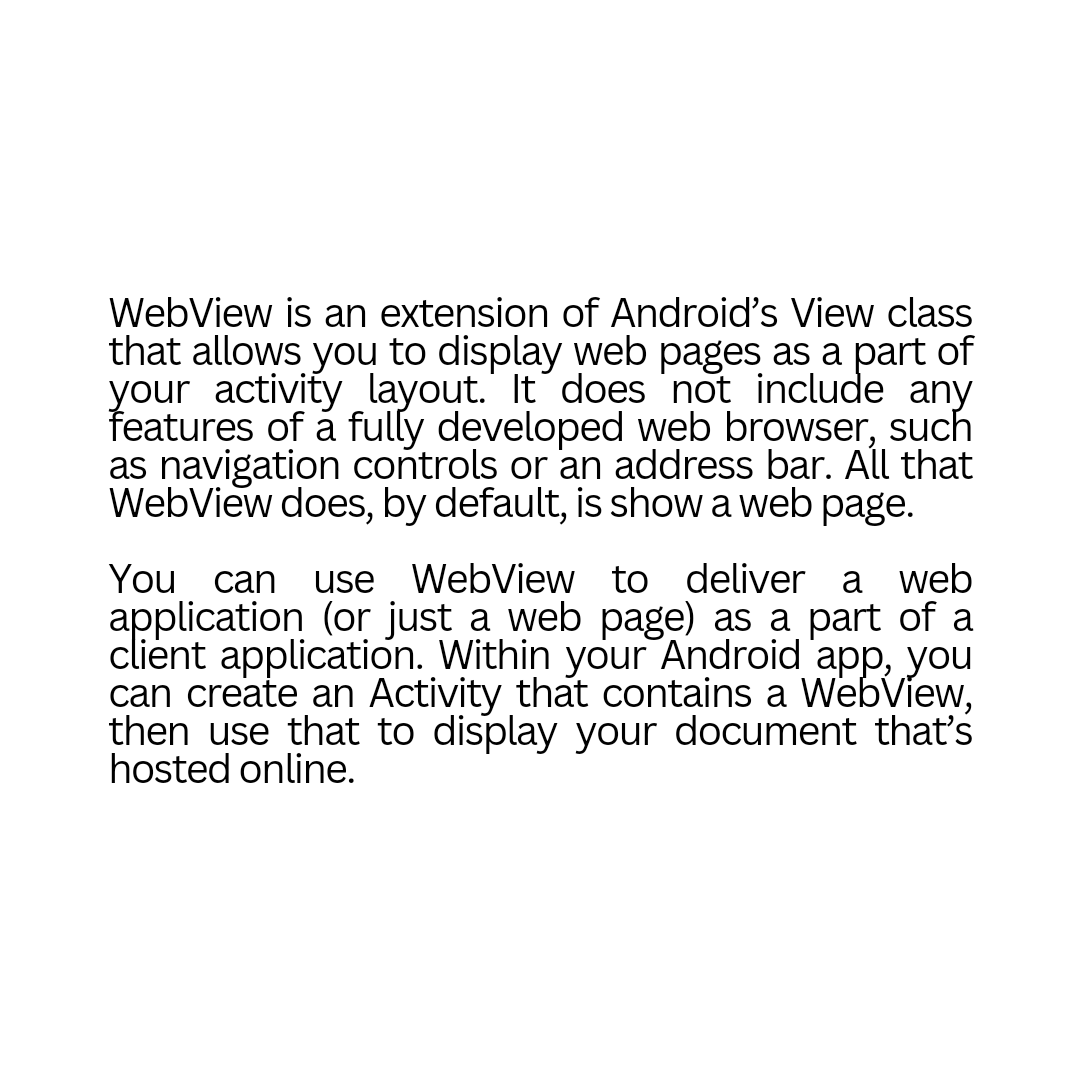 pagefist's tweet image. What is WebView?
#apps #webview #android #developer #webapps #convertwebsites #onlineappcreator #androidstudio #framework #hybridapps #futureisexciting #webviewgold #wesetupyourwebviewapp #mobileappdesign #mobileapp  #androidapp