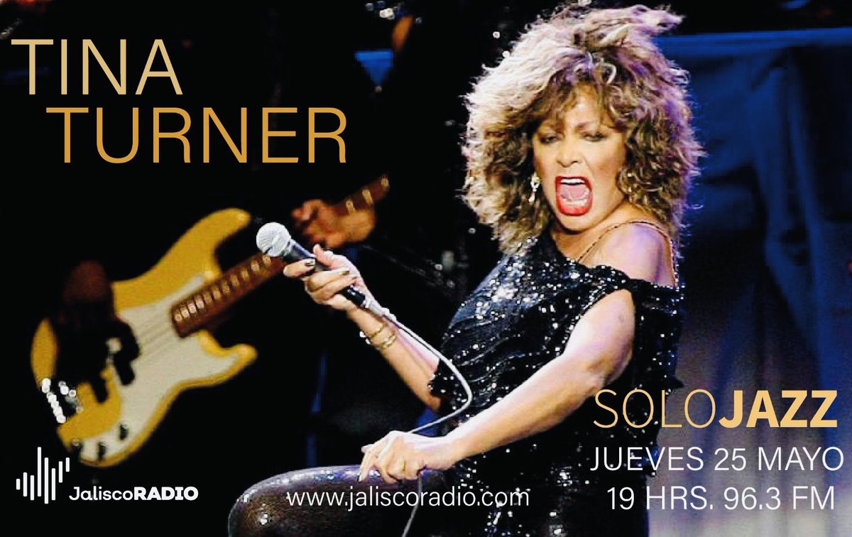 Honor a quien honor merece. Hoy es Solo Tina Turner. Sintoniza hoy a las 19 hrs. el 96.3 FM de @JaliscoRadio y escucha la voz de la enorme y entrañable Tina.