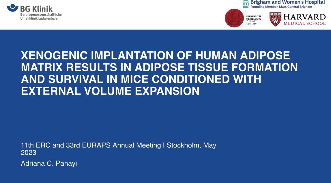 Adriana C Panayi, MD, PhD (@adrianapanayimd) on Twitter photo An honour to present my work at the <a href="/NobelPrize/">The Nobel Prize</a> forum at the crossover meeting of <a href="/ERC_Research/">European Research Council (ERC)</a> and <a href="/EURAPS1/">EURAPS</a> #MedTwitter #research #fatgrafting <a href="/harvardmed/">Harvard Medical School</a> <a href="/BrighamWomens/">Brigham and Women's Hospital</a> <a href="/BGKlinikLu/">BG Klinik Ludwigshafen</a> <a href="/MengfanWu3/">Mengfan Wu</a> <a href="/DanyYMatar/">Dany Youssef Matar 🇱🇧</a> An honour to present my work at the <a href="/NobelPrize/">The Nobel Prize</a> forum at the crossover meeting of <a href="/ERC_Research/">European Research Council (ERC)</a> and <a href="/EURAPS1/">EURAPS</a> #MedTwitter #research #fatgrafting <a href="/harvardmed/">Harvard Medical School</a> <a href="/BrighamWomens/">Brigham and Women's Hospital</a> <a href="/BGKlinikLu/">BG Klinik Ludwigshafen</a> <a href="/MengfanWu3/">Mengfan Wu</a> <a href="/DanyYMatar/">Dany Youssef Matar 🇱🇧</a>
