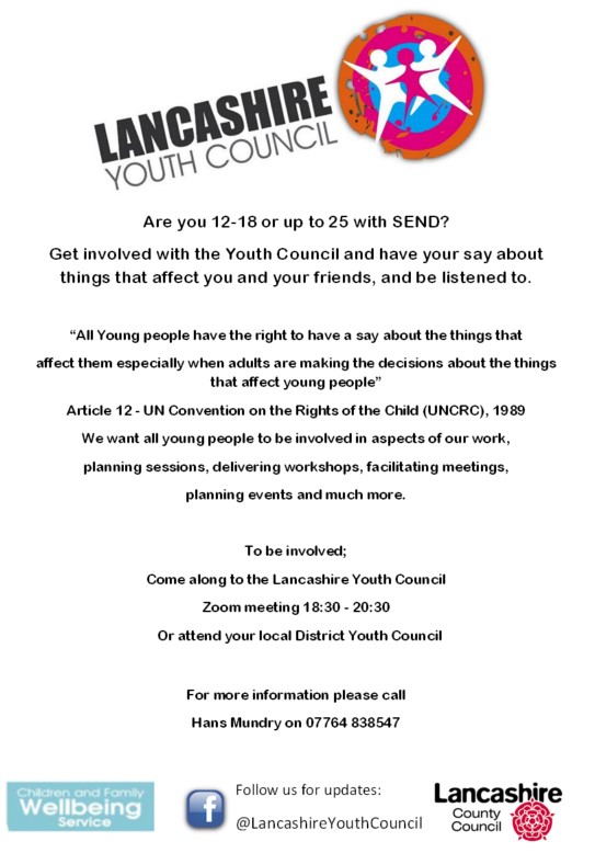 LancsCYPVoice's tweet image. 🩷Today in #ParticipationPracticeWeek we want to share details of all our formal groups that children and young people are always welcome to join. 

🧡See below details of Lancashire Youth Council and contact Hans Mundry for more details hans.mundry@lancashire.gov.uk