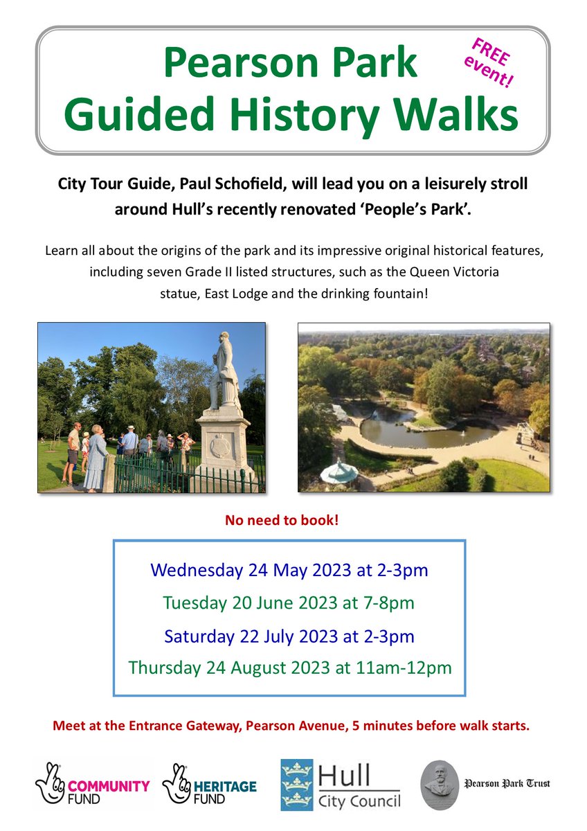 Don't worry if you missed this guided history walk with @hulltourguide as there are more to come! See below for details. #heritage #LoveHull @Hullccnews @LoveParksHull @hull_libraries @HCCWykeArea @HullHistorical @HeritageFundNOR @VisitHull @VHEY_UK