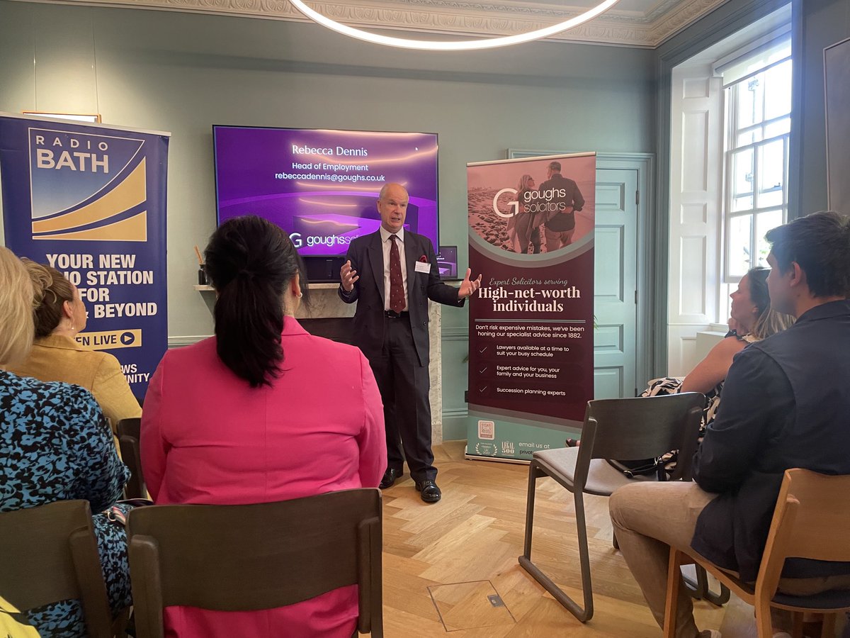 Red_Rocko's tweet photo. Fun and interesting ⁦@RadioBathDAB⁩ Breakfast Meeting this morning with guest speakers Rebecca from ⁦⁦@goughs_lawyers⁩ &amp; Mark ⁦@AandSPCC⁩ Police &amp; Crime Commissioner. ⁦@stjohns1174⁩ #Bath https://t.co/XrGRFQJr7F