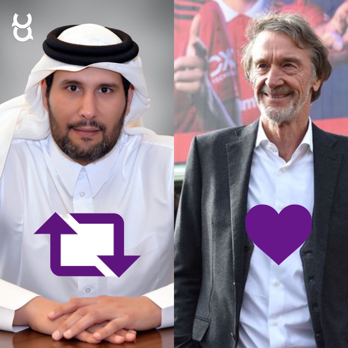 TheUtdLatest's tweet image. 🚨 Preferred bidder will be announced in less than 48 hours

RT for - Sheikh Jassim
Like for - Sir Jim Ratcliffe