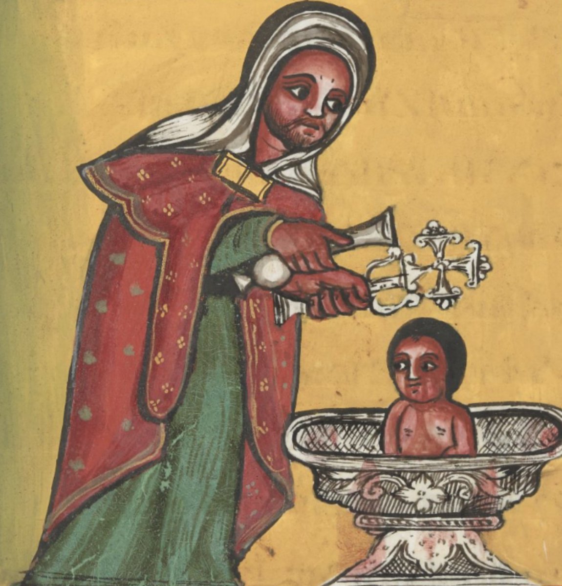 ArtEthiopic's tweet photo. And thusly, a new church member is born #baptism #baptizing #font #africanart https://t.co/nO6FKvzy7D