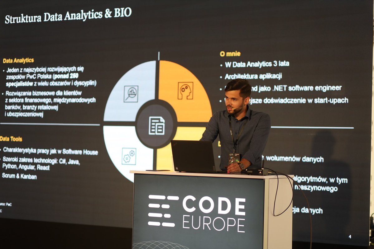 code_europe's tweet image. First round of #CodeEurope23 lectures began with Damian Krawczyk’s (@PwCPolska) lecture on #ScalableArchitecture. 🏛️↕️
#CodeEurope #cloud #AzureSynapse #tech #techconference