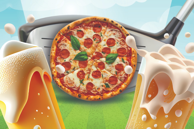 P.G.A (Pizza, Golf, Ale) launches Bank Holiday Monday. Enjoy an authentic pizza, 9-holes, and a pint Monday-Thursday from 12-6pm for only £25.

More info: searles.co.uk/golf/golf-offe…