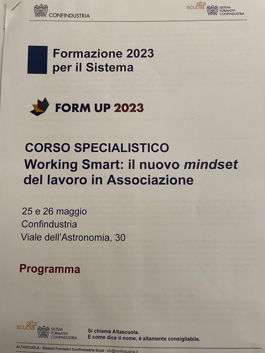 sfc_it's tweet image. Al via il primo corso specialistico del #FORMUP 2023. Le parole chiave: #workingsmart, nuovo #Mindset, #DigitalTransformation  #cambiamento, nuovi modelli di #rappresentanza