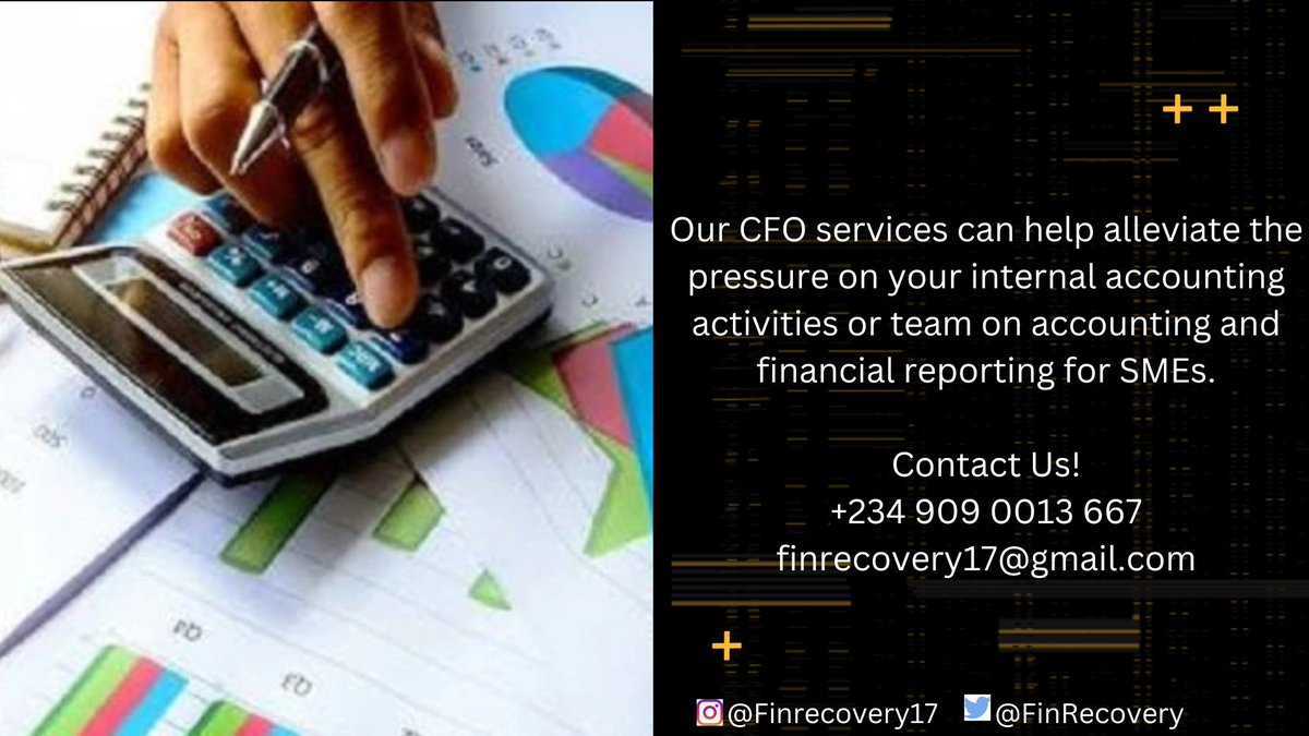 Contact Us!

+234 090 0013 667
finrecovery17@gmail.com 

#Accounting #TaxTwitter #financialmanagement 
#consulting
