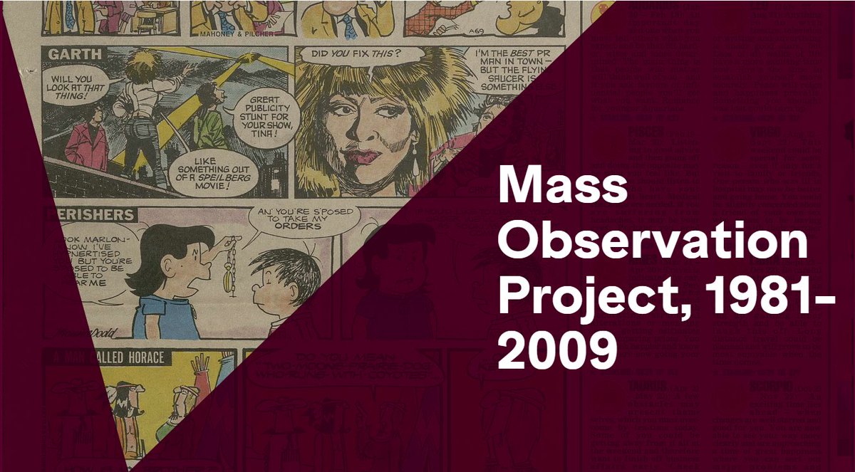 SPSLibrarian's tweet photo. Thanks to a request from @uoessps staff the Library currently has trial access to 'Mass Observation Project, 1981-2009' which allows you to explore the history of Britain through three turbulent decades, written by those living through it. Find out more 👉https://t.co/eIFD599AOT https://t.co/thH6vnpJhI