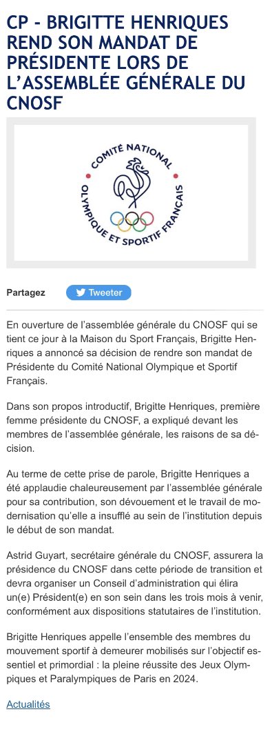 Brigitte Henriques démissionne 

<a href="/cnosf_media/">cnosf_media</a>