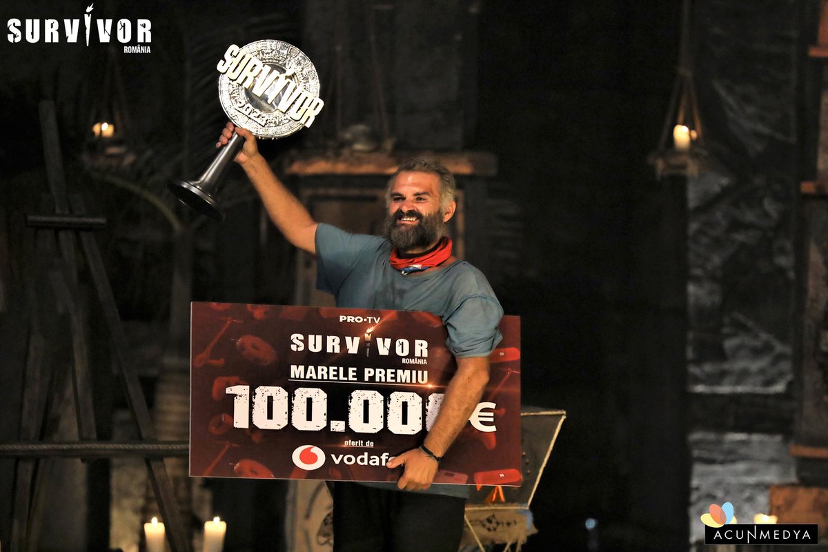 acunmedyaglobal's tweet image. Dan Ursa is the absolute Survivor, the one and only Champion of Survivor Romania Season 4 🏆 Time to celebrate and enjoy the well-deserved prize 🎉🎉🎉

#SurvivorRomania #ProTV