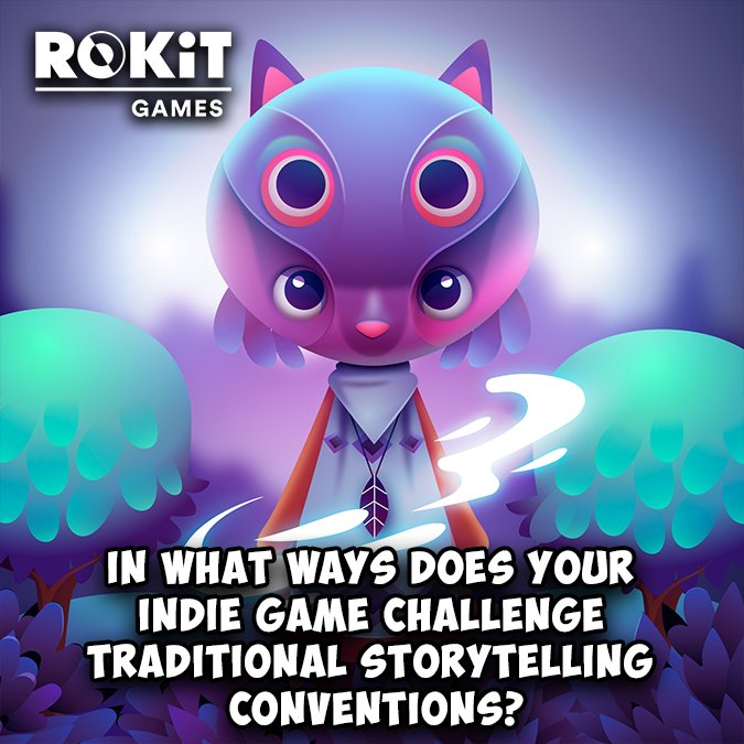ROKiTVideoGames's tweet photo. 📚💡 Challenge the Narrative Norms!
Hey 👋🏻 all #IndieDevs 
✨ We want to know how your games shake up traditional storytelling 💜
#indiegame #solodev #gamedev #gamedeveloper #indiedev #storytime https://t.co/3E0WtZvcZ8