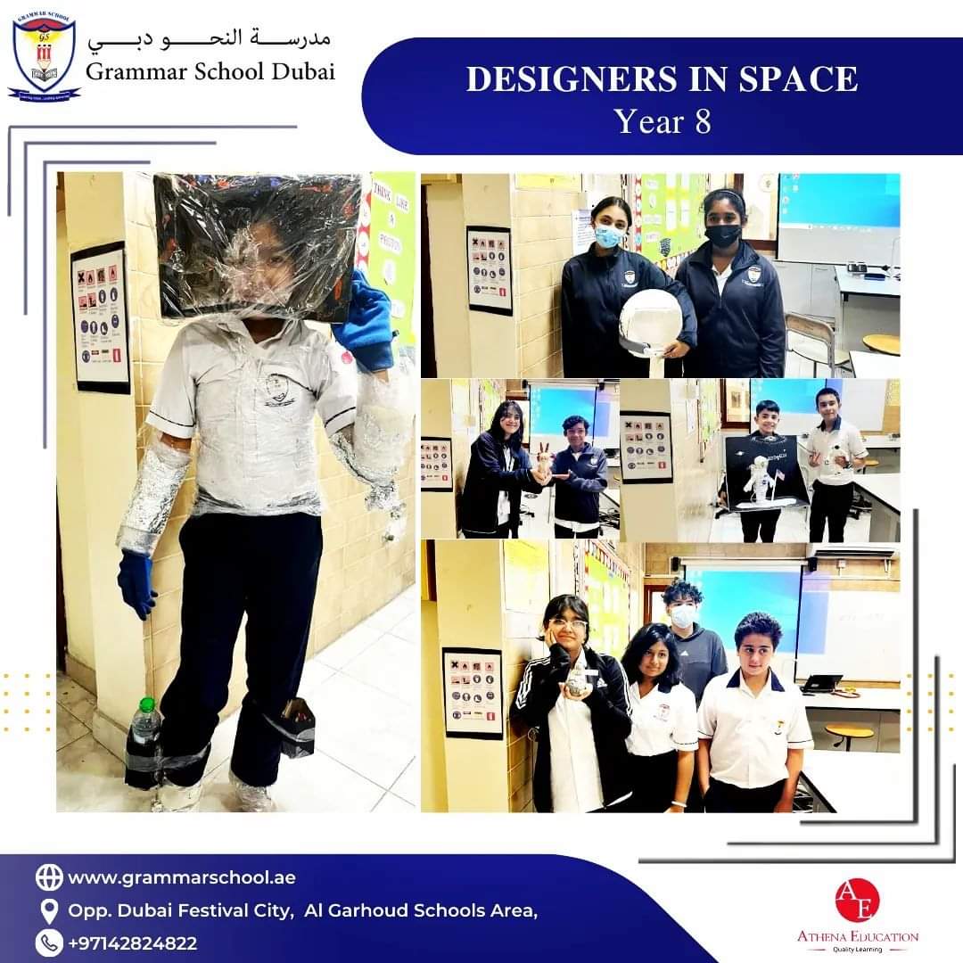 Designers in space.
#designers #space #grammarschooldubai #athenaeducationuae