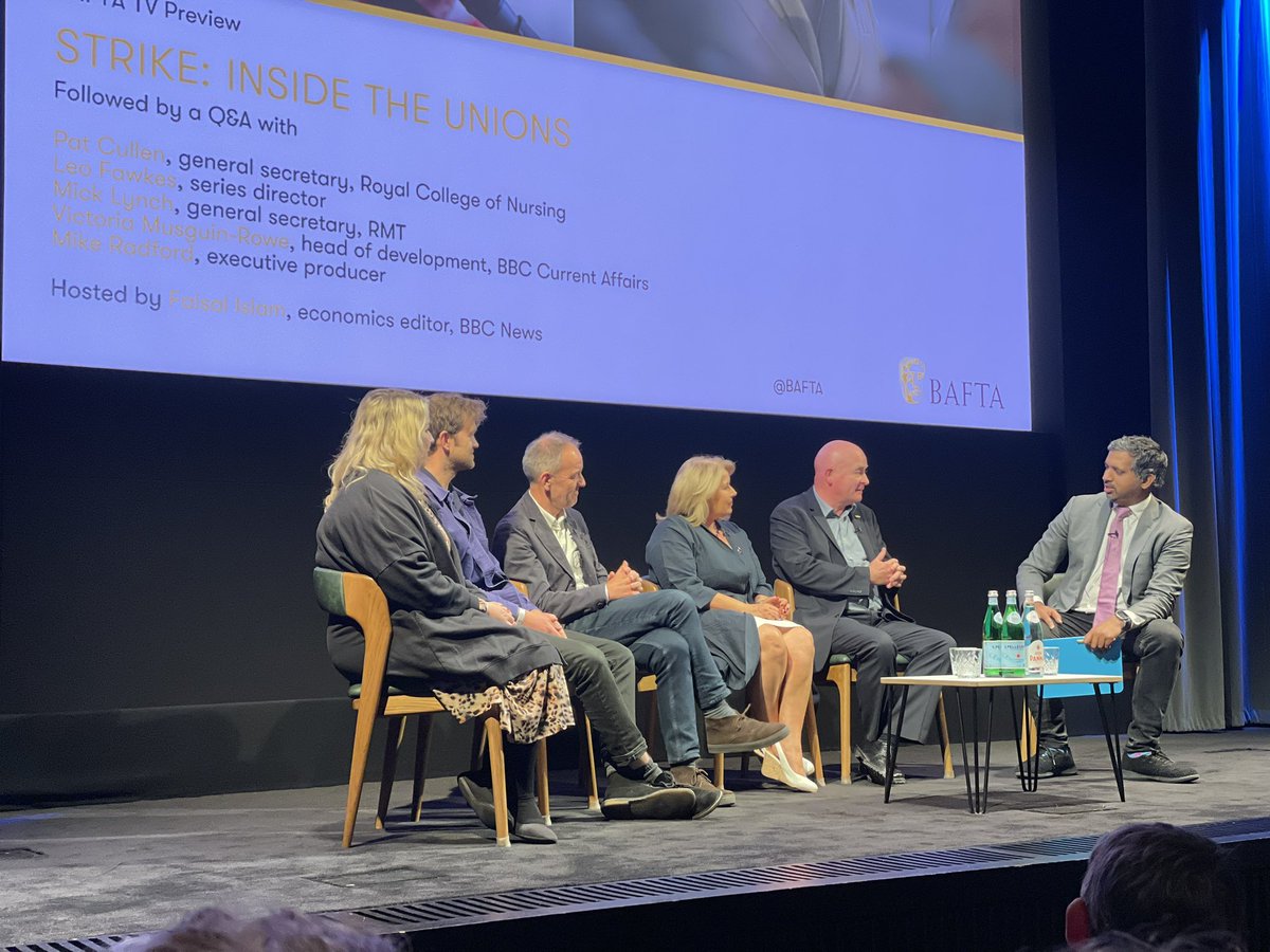 Essential insights shared by Mick Lynch and Pat Cullen <a href="/BAFTA/">BAFTA</a> this week along with a screening of Strike: Inside the Union starting on <a href="/BBCTwo/">BBC Two</a> tonight. Highly-recommended watching.