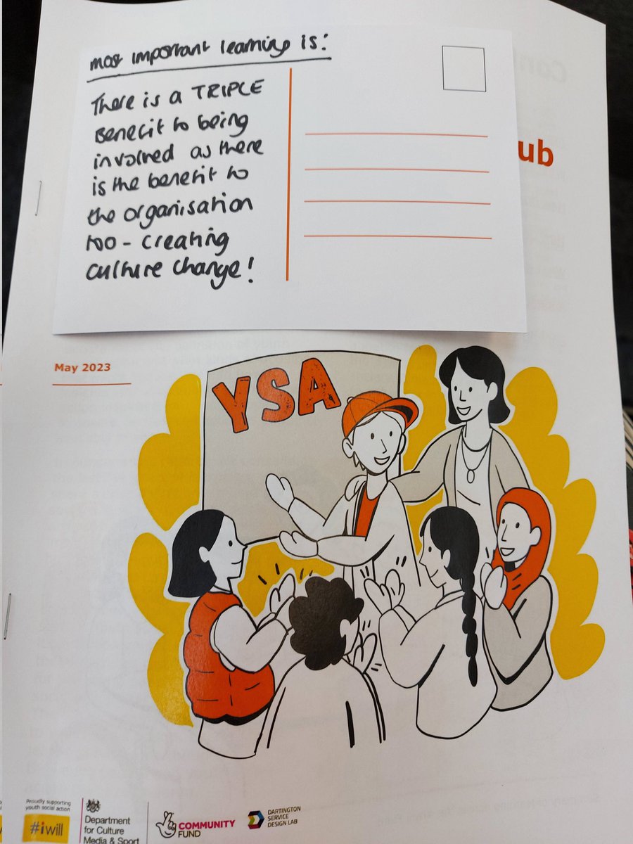 Excited to be at the celebration of #iwilllearning  hub event! My most important learning in ten years of social action is the triple benefit it brings 👌
