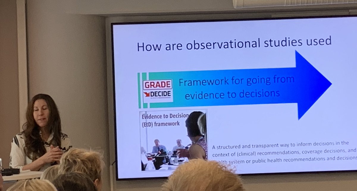 Listening to <a href="/rigmor_berg/">rigmor berg</a> Vice-chair of <a href="/INSIA_Official/">INSIA</a> sharing some good examples of cases where evidence is from observational studies providing some very valid answers. Hear, hear! #INSIA2023