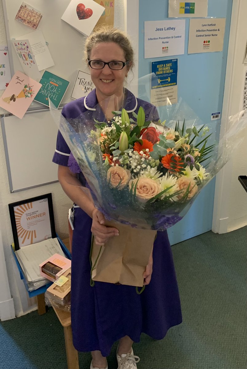 Celebrating our senior nurse Sues amazing achievement of 30 years of service, 24 of which with IPC. Congratulations Sue and thank you for all you do!! @LTHTCorpNurse @LeedsHospitals @suzymac69