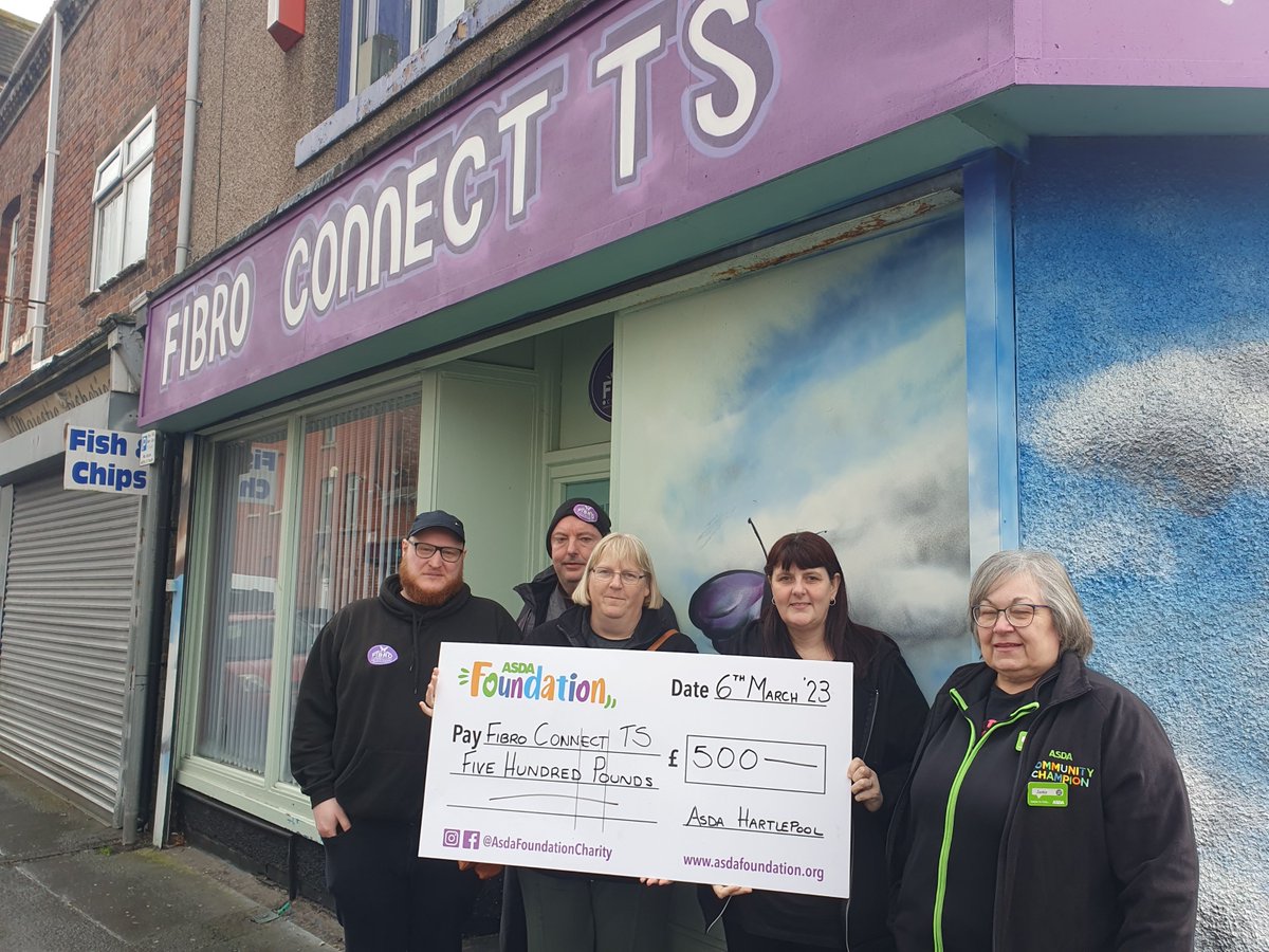 Fibroconnect-TS (@fibro_ts) on Twitter photo We received ÂŁ500 from <a href="/AsdaFoundation/">Asda Foundation</a>, this will allow us to take our support unit users out for bingo to get them out to interact in a different environment and to help with our core costs. We can't thank Asda and Jackie enough, thank you for this opportunity. #Fibro We received ÂŁ500 from <a href="/AsdaFoundation/">Asda Foundation</a>, this will allow us to take our support unit users out for bingo to get them out to interact in a different environment and to help with our core costs. We can't thank Asda and Jackie enough, thank you for this opportunity. #Fibro