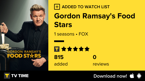 I've just started following Gordon Ramsay's Food Stars https://t.co/aB2QdQK4jQ #tvtime https://t.co/BtBeHAZrQy