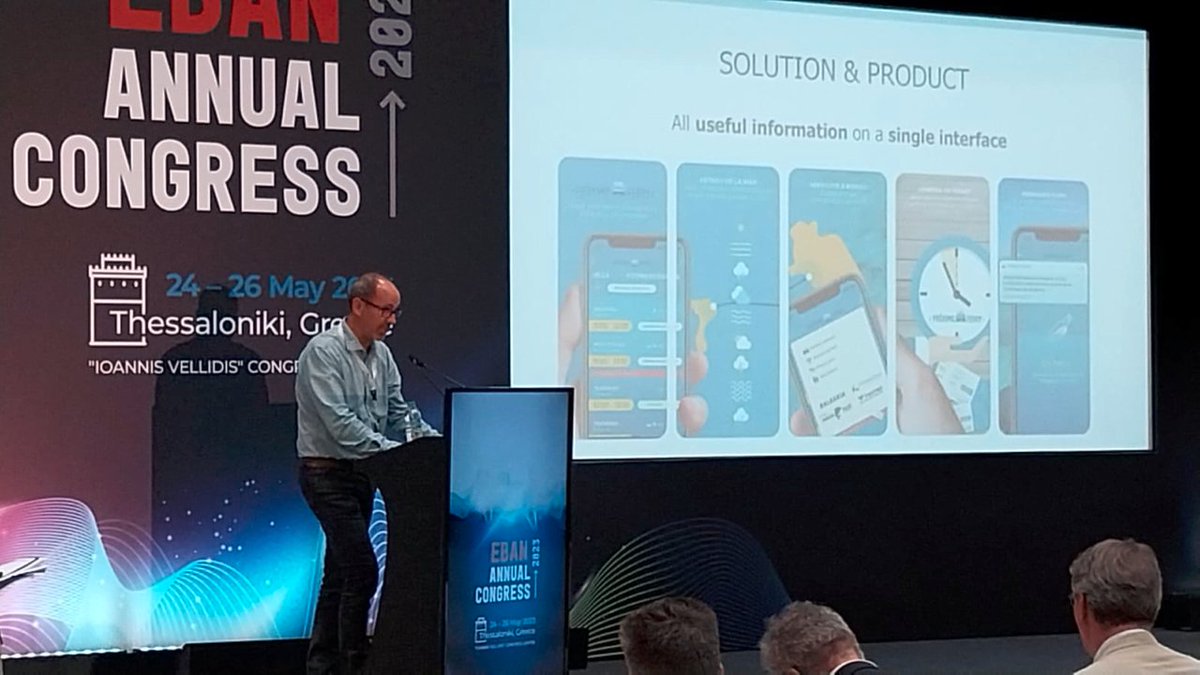 InvestInSpain's tweet photo. The Spanish #Startup @ProximoFerry  Pitching at
@EBAN_org
Annual Congress in Thessaloniki (Greece)!

#startups #VC #BusinessAngels #Spain #investinspain https://t.co/c8kATUKcay