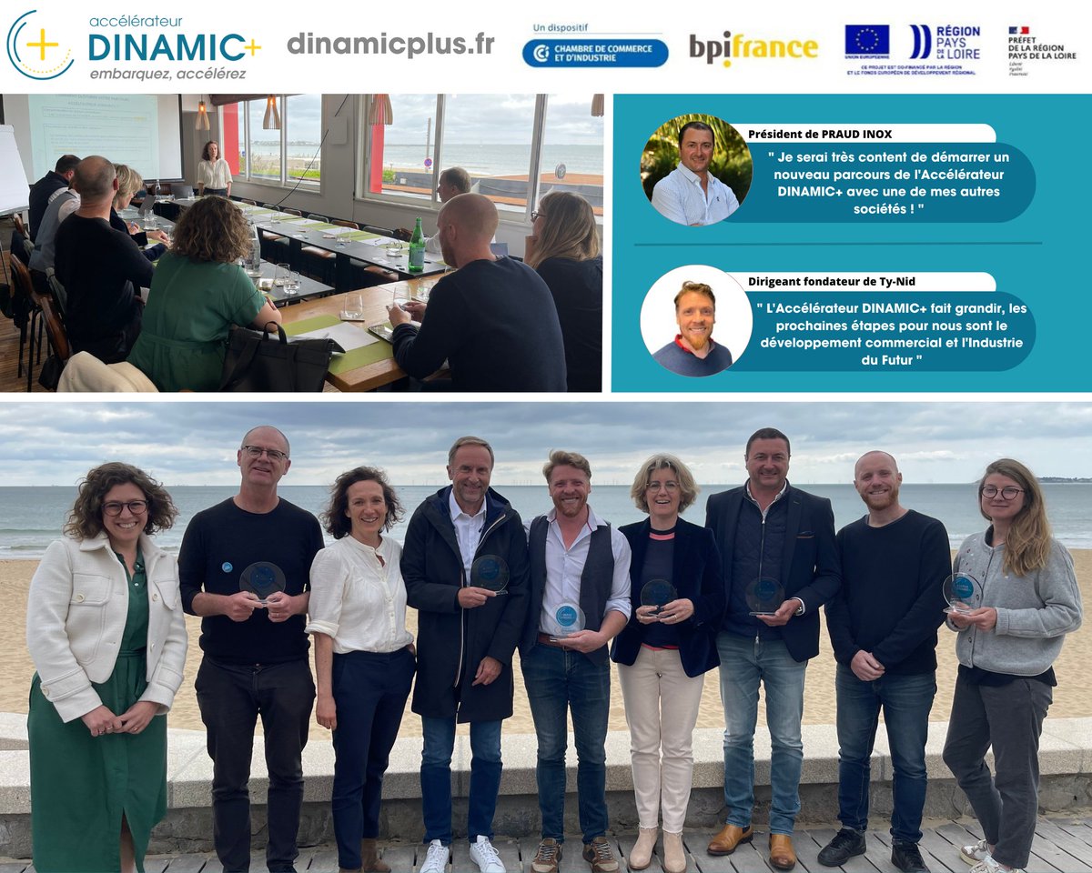 1️⃣3️⃣ entreprises de l'Accélérateur DINAMIC+ ont fini leur parcours et ont rejoint la communauté #JaiFaitDINAMIC+. "Le consultant missionné permet d'apporter un regard 🔎 extérieur à l'entreprise !" - François DUSSAUX, DLW Architectes. Merci pour leur confiance !