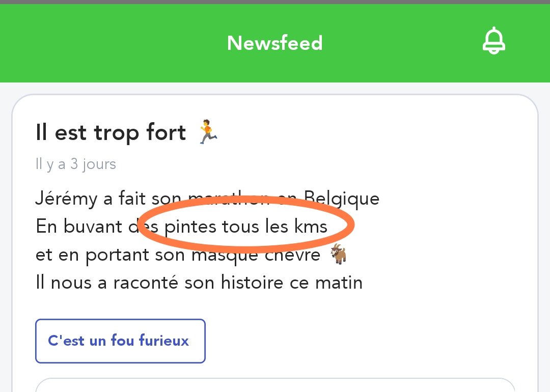 ScognAdn's tweet photo. @MonPetitGazon Donc lui il vous dit "j'ai bu 16 fois 20cl" et ça se transforme en "une pinte tous les Km" 😂 😂 Alors soit on est dans le sensationnalisme soit va falloir fréquenter un peu plus de bars et se renseigner sur d'autres sport que le foot mdr https://t.co/5AsugnWMRb