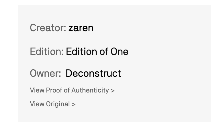 ZarenNft's tweet photo. 🔥" COSMOGRAM 2: The Eternal Ghost In The Clock" has been collected  by  Deconstruct @spydenator !

Thank you !!! 🙏
@spydenator 
@makersplace https://t.co/tB3G0AEeoV