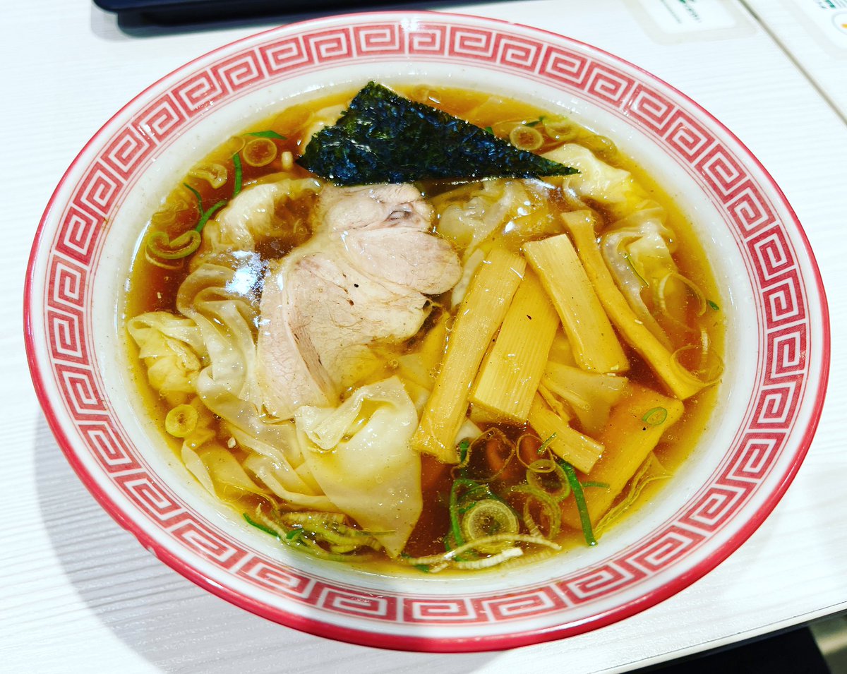 東京の老舗にて🙏 「しょうゆ味」で満たされる✨ " ラーメン愛 " わんたんめん D❤️ Wantan noodles‼️