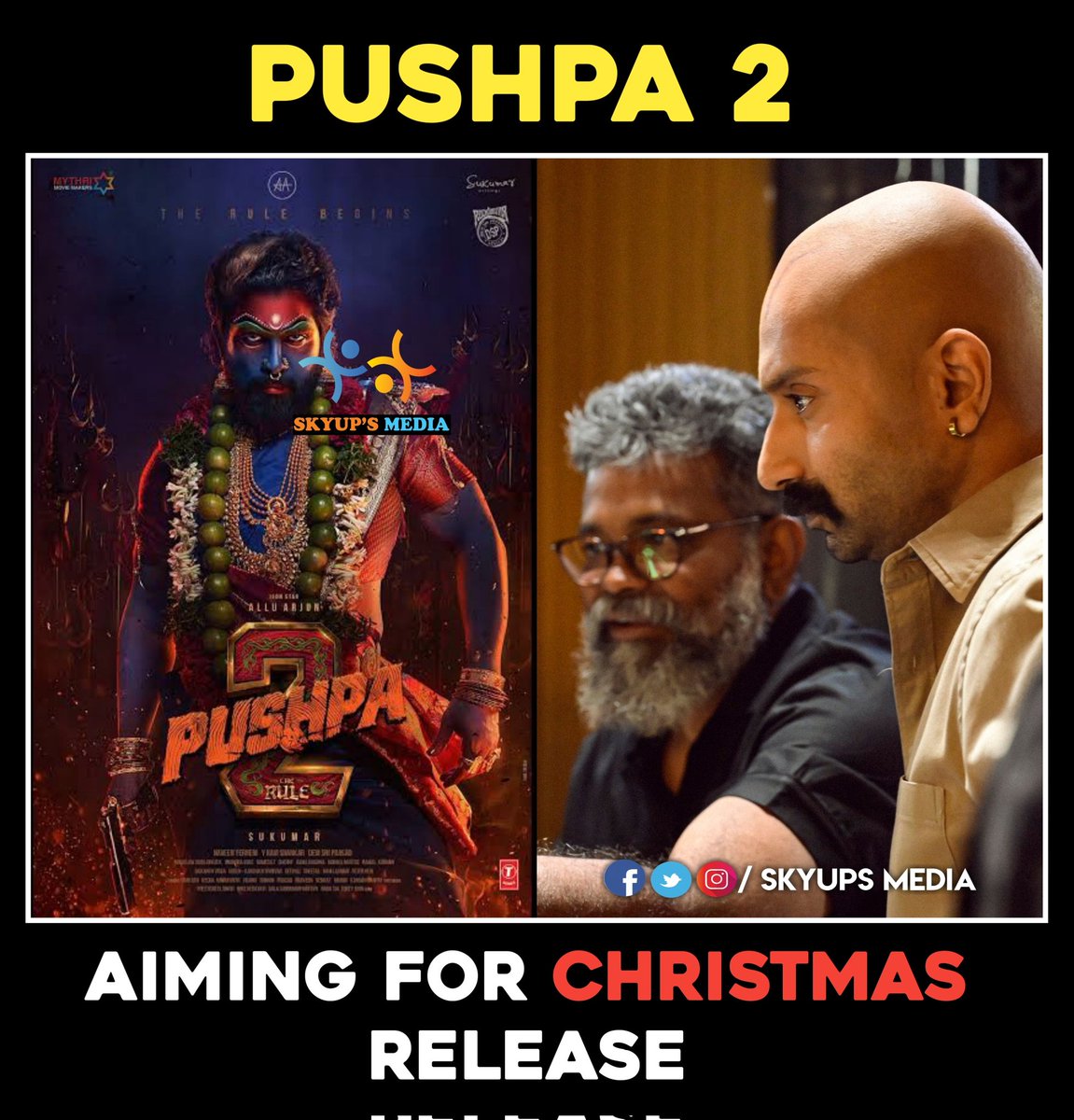 #Pushpa2TheRule for Christmas 🔥

#AlluArjun #Sukumar