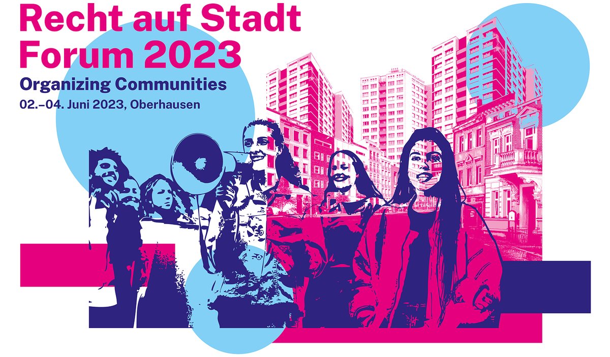 Wir freuen uns auf das bundesweite #RechtaufStadtForum2023, erstmals im Ruhrgebiet. Diesmal unter dem Motto #OrganizingCommunities vom 2.-4.Juni in Oberhausen. Anmeldungen dazu sind noch möglich. Das Programm steht weitgehend und ist hier hier nachlesbar. rechtaufstadt-forum.de/programm/