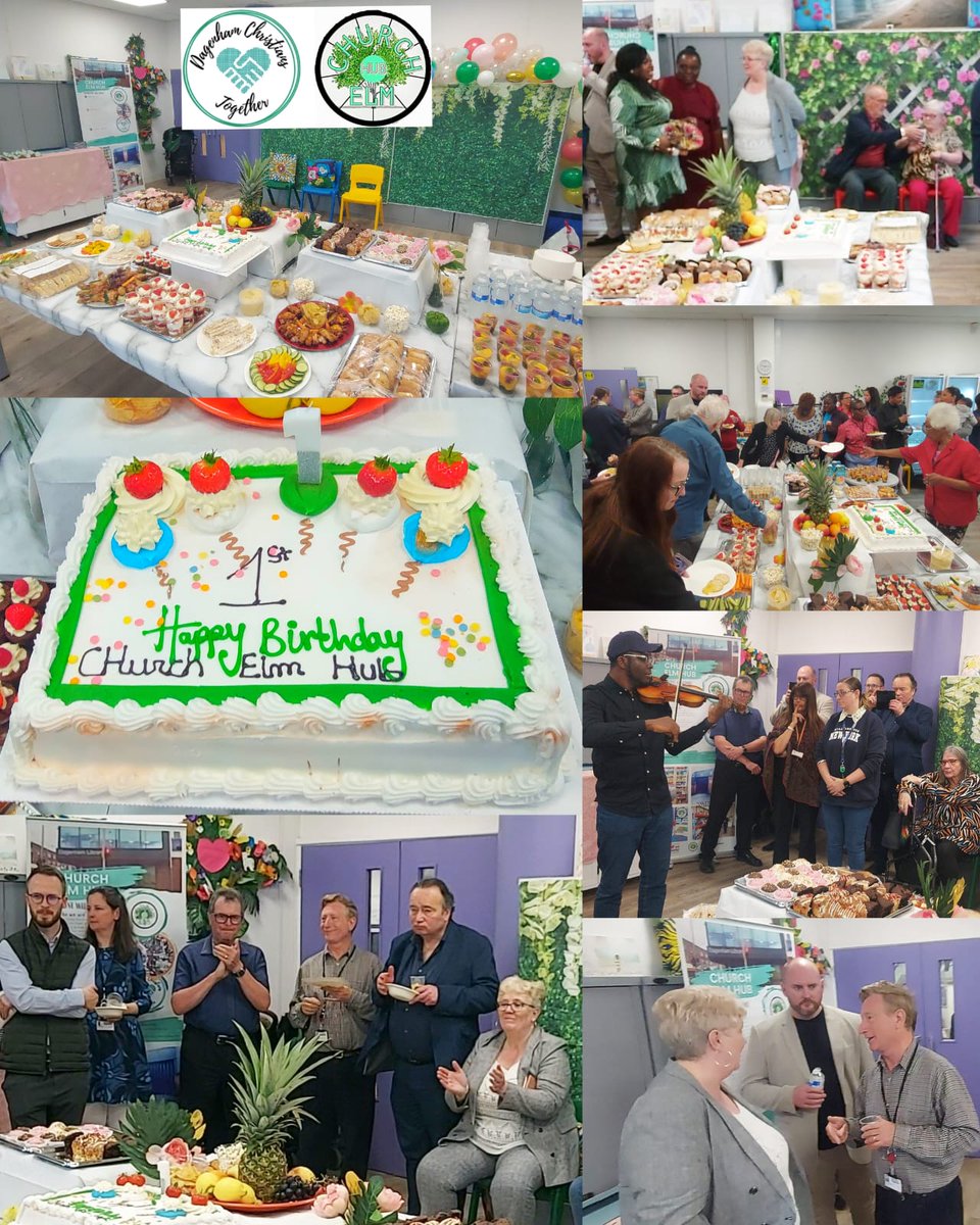 Margaret4DR's tweet photo. What a day Phil and I had. We were at the Church Elm Hub one year anniversary. What they do is amazing.  The food club has so many people coming in, and the classes there are so popular. Well done! https://t.co/6tXj5a6MYP