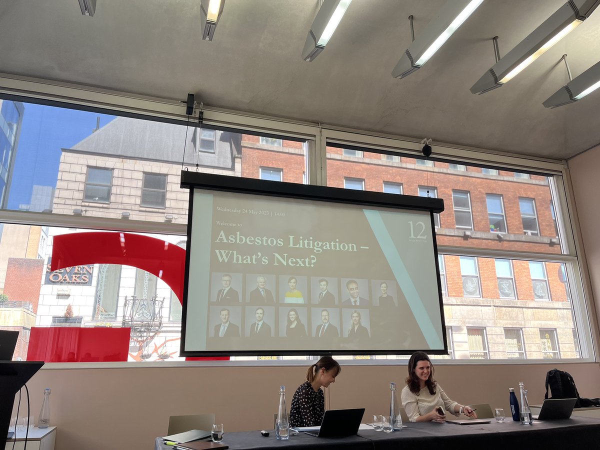 Thanks @12KBW for a useful and informative seminar on asbestos litigation. We hope you all enjoyed sunny Manchester! #asbestoslitigation #mesothelioma