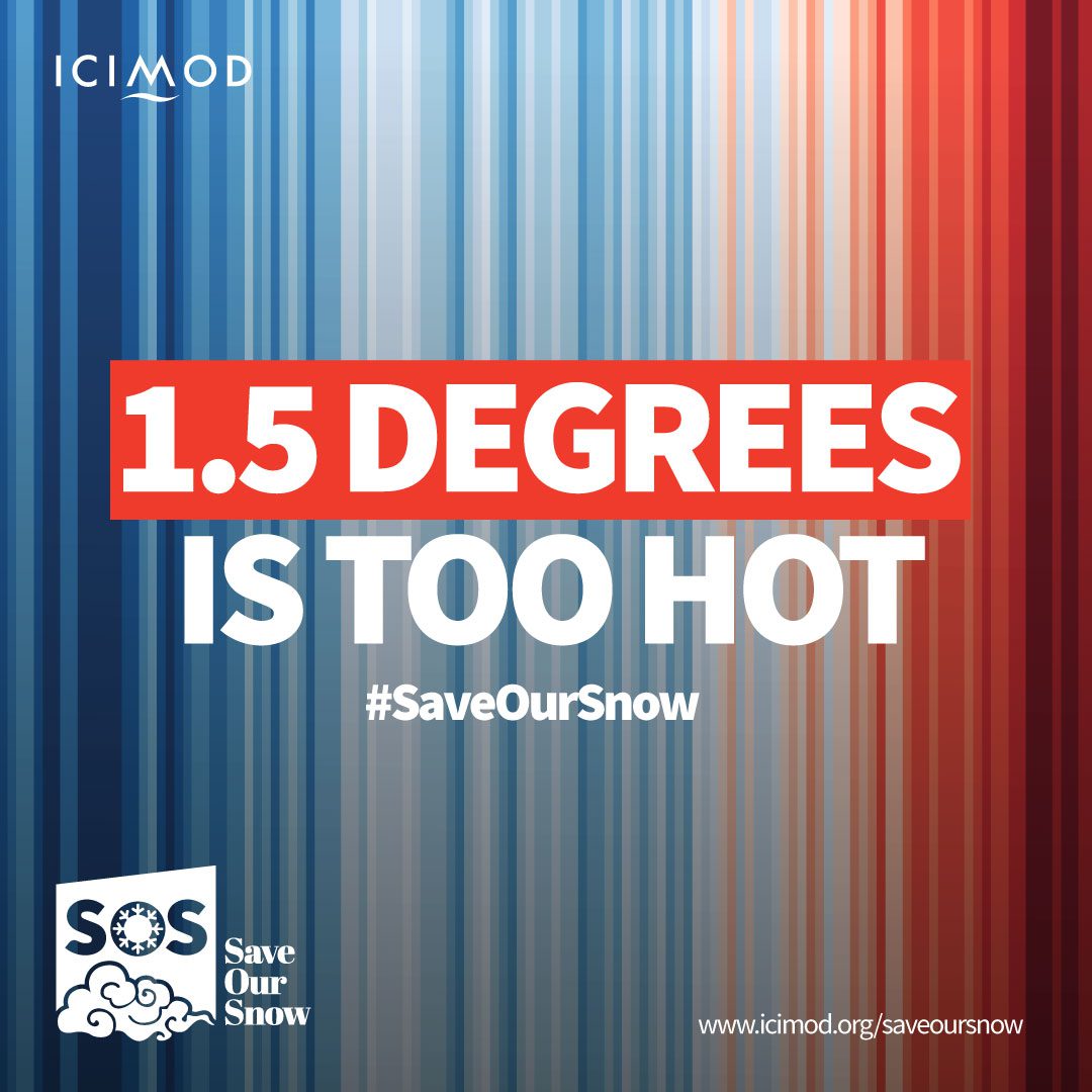 🚨ATTENTION: The #HinduKushHimalaya region is undergoing unprecedented and largely irreversible change driven by #GlobalWarming.

If we do not take urgent action to #SaveOurSnow, two-thirds of #glaciers in the region will disappear before the end of this century. 

There is no