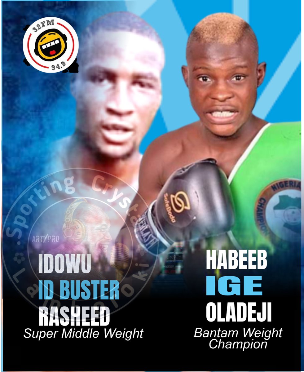 Ahead of #BattleoftheAges in Lagos, these 2 boxers would be LIVE on #EGesports @32fm949Ibadan by 5 pm to talk to their fans. Get prepared. @Fightgistmedia @Aiy_fight