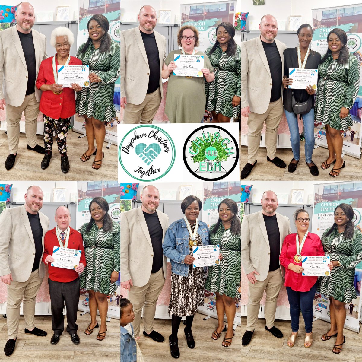 Margaret4DR's tweet photo. What a day Phil and I had. We were at the Church Elm Hub one year anniversary. What they do is amazing.  The food club has so many people coming in, and the classes there are so popular. Well done! https://t.co/6tXj5a6MYP