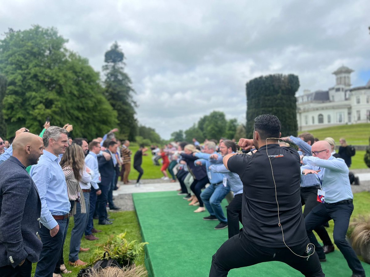 OrangeworksIE's tweet image. Back at the fabulous @thekclubireland yesterday for a day of fun in the sun with 140 pax from @dccplc 🤩 We started the event off with a powerful Haka energiser before playing WeConnect 👏

#creatingexperiences #orangeworks #haka #icebreakers
