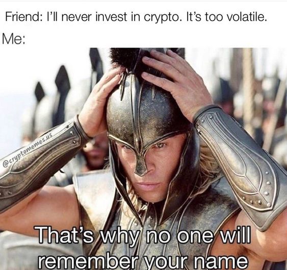 CoinMarketCap's tweet photo. It is I, the #crypto warrior! ⚔
#ThemCryptoFeels https://t.co/M4juHtTQNX