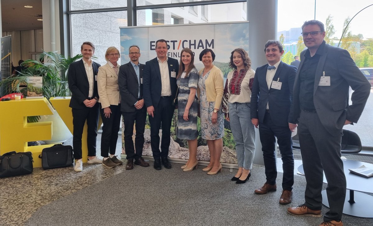 Counsellor of the Embassy of Ukraine Maksym Kravchuk´s main message for Finnish companies is “it’s time for business plans, it’s time for business projects”. Thank you all speakers and audience of our event "Finnish companies and Ukraine". #EYEastDesk #EastCham #FinlandUkraine