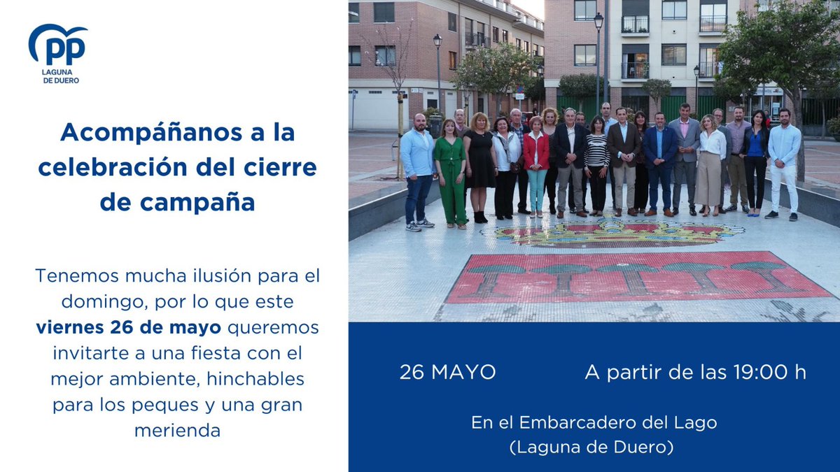 Fin de campaña día 26 
¡Te esperamos! 👨‍👩‍👦‍👦